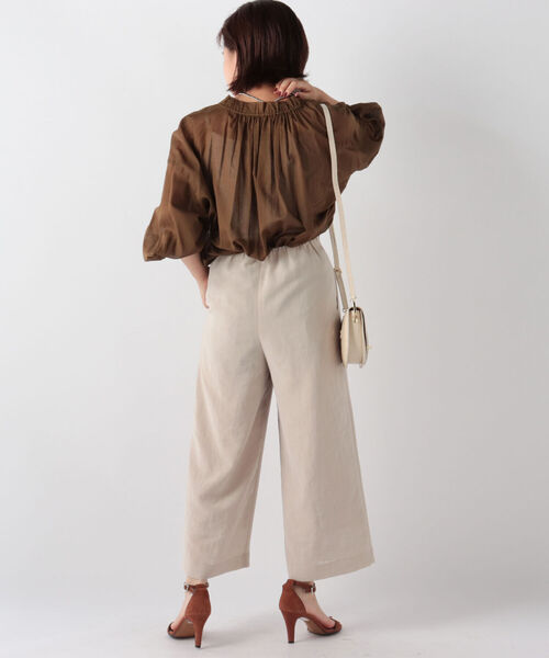 NOLLEY’S（ノーリーズ）の「◇【WEB限定】ハイツイストクロスセットアップパンツ（その他パンツ・レディース・オレンジ/ブラック/ベージュ・36/38）」の21枚目の写真