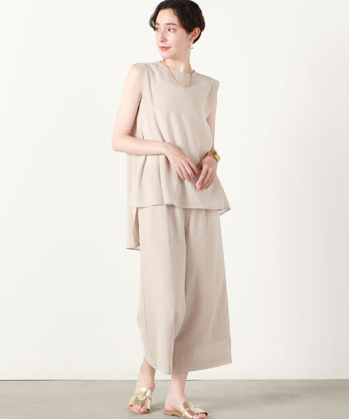 NOLLEY’S（ノーリーズ）の「◇【WEB限定】ハイツイストクロスセットアップパンツ（その他パンツ・レディース・オレンジ/ブラック/ベージュ・36/38）」の22枚目の写真