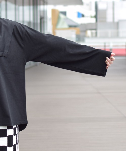 Ray BEAMS（レイビームス）の「Ray BEAMS / セーラーカラー ロングスリーブ Tシャツ（Tシャツ/カットソー・レディース・ブラック/ホワイト・ONE SIZE）」の15枚目の写真