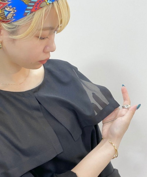 Ray BEAMS（レイビームス）の「Ray BEAMS / セーラーカラー ロングスリーブ Tシャツ（Tシャツ/カットソー・レディース・ブラック/ホワイト・ONE SIZE）」の19枚目の写真