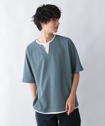 GLOBAL WORK | キーネックレイヤードT半袖/956954(Tシャツ/カットソー)
