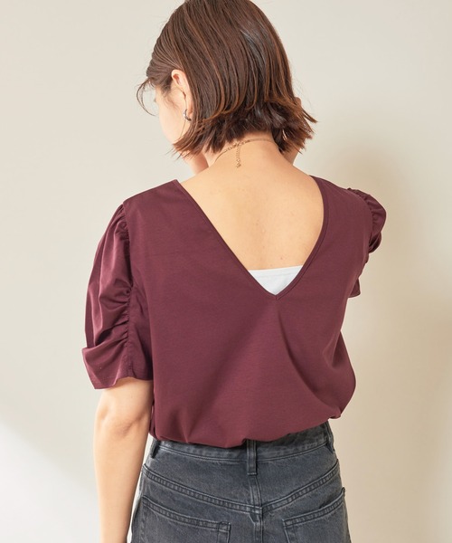 SHENERY（シーナリー）の「ギャザーショルダーカットソー（T