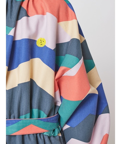 【2025秋冬新作】 CHOSES（ボボショーズ）の「Multi BOBO color dress woven block ワンピース