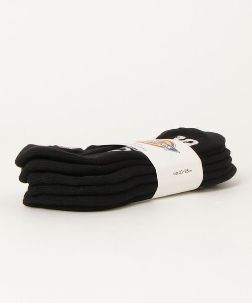 Dickies（ディッキーズ）の「【DICKIES/ディッキーズ】ロゴ刺繍 くるぶしソックス(3足セット)（ソックス/靴下・レディース・ホワイト/ブラック・F）」の3枚目の写真
