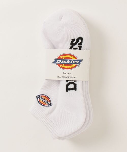 Dickies（ディッキーズ）の「【DICKIES/ディッキーズ】ロゴ刺繍 くるぶしソックス(3足セット)（ソックス/靴下・レディース・ホワイト/ブラック・F）」の4枚目の写真