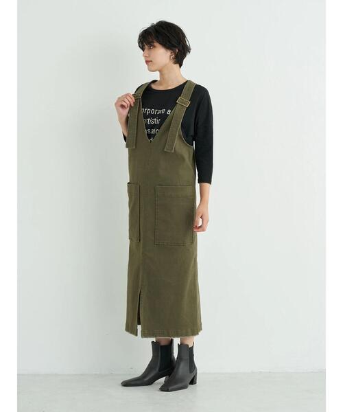 Editt by YECCA VECCA(エディットバイイェッカヴェッカ)の「タックデザインロゴTee*(Tシャツ/カットソー・レディース・オフホワイト/ブラック/ダークベージュ・FREE)」の14枚目の写真