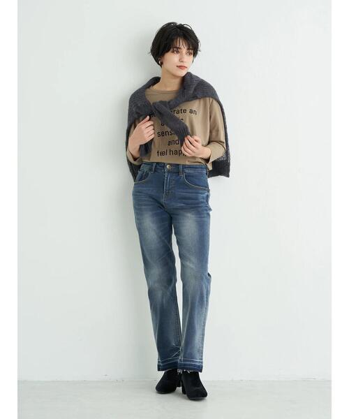 Editt by YECCA VECCA(エディットバイイェッカヴェッカ)の「タックデザインロゴTee*(Tシャツ/カットソー・レディース・オフホワイト/ブラック/ダークベージュ・FREE)」の22枚目の写真