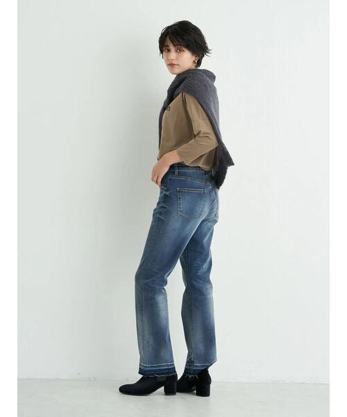 Editt by YECCA VECCA(エディットバイイェッカヴェッカ)の「タックデザインロゴTee*(Tシャツ/カットソー・レディース・オフホワイト/ブラック/ダークベージュ・FREE)」の7枚目の写真