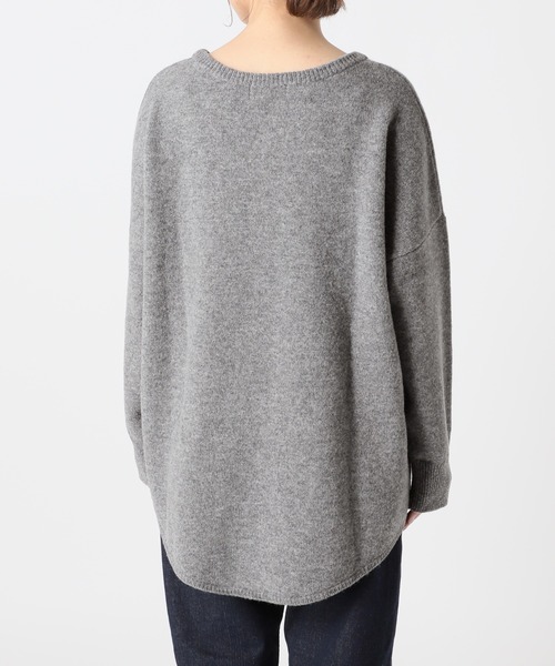 SLOBE IENA（スローブイエナ）の「SUPER GEELONG クルーネックプルオーバー◆（ニット/セーター・レディース・ブラウン/グレー系その他/ナチュラル・FREE）」の5枚目の写真