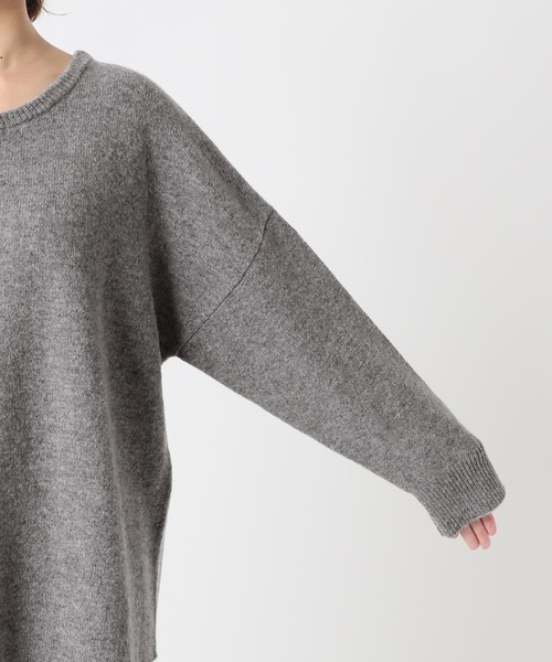 SLOBE IENA（スローブイエナ）の「SUPER GEELONG クルーネックプルオーバー◆（ニット/セーター・レディース・ブラウン/グレー系その他/ナチュラル・FREE）」の11枚目の写真