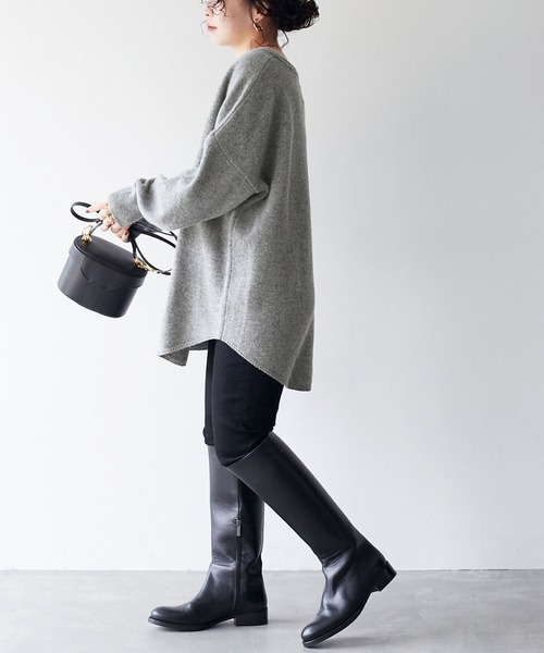 SLOBE IENA（スローブイエナ）の「SUPER GEELONG クルーネックプルオーバー◆（ニット/セーター・レディース・ブラウン/グレー系その他/ナチュラル・FREE）」の13枚目の写真