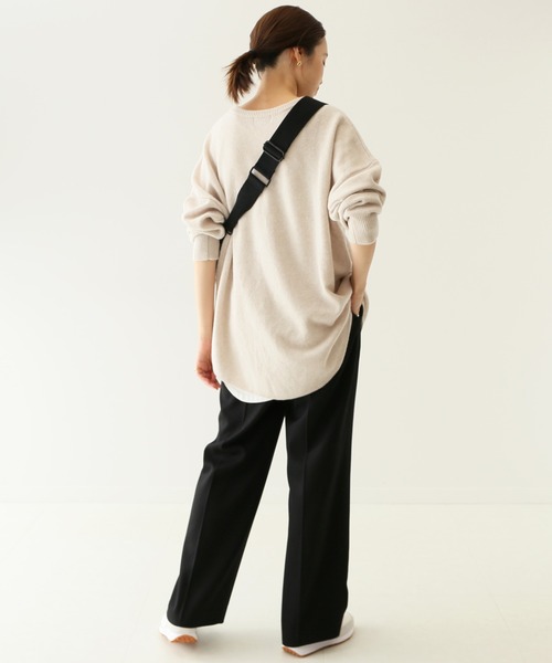 SLOBE IENA（スローブイエナ）の「SUPER GEELONG クルーネックプルオーバー◆（ニット/セーター・レディース・ブラウン/グレー系その他/ナチュラル・FREE）」の9枚目の写真