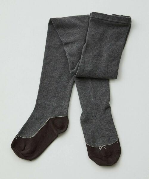 ADIEU TRISTESSE(アデュートリステス)の「バレエシューズ履いている風タイツ(タイツ/ストッキング・レディース・ブラック/ボルドー/杢グレー・FREE)」の4枚目の写真