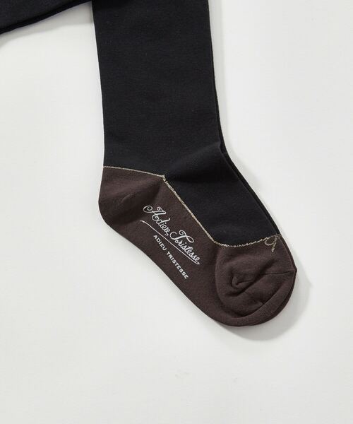 ADIEU TRISTESSE(アデュートリステス)の「バレエシューズ履いている風タイツ(タイツ/ストッキング・レディース・ブラック/ボルドー/杢グレー・FREE)」の7枚目の写真