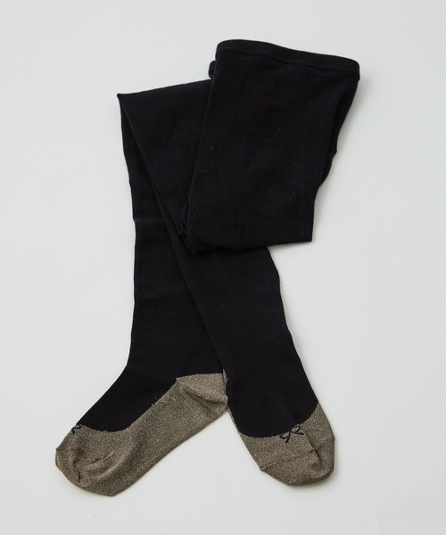 ADIEU TRISTESSE(アデュートリステス)の「バレエシューズ履いている風タイツ(タイツ/ストッキング・レディース・ブラック/ボルドー/杢グレー・FREE)」の1枚目の写真