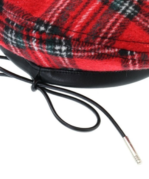 Candy Stripper(キャンディストリッパー)の「CHECK STAGGERED ベレー(ハンチング/ベレー帽・レディース・ブルー/レッド/ブラック・FREE)」の10枚目の写真
