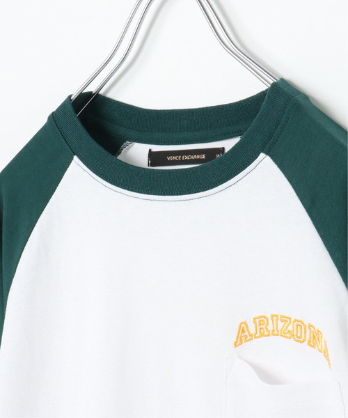 VENCEEXCHANGE(ヴァンスエクスチェンジ)の「ラグランポケットロンT(Tシャツ/カットソー・メンズ・ベージュ/グリーン/ブラック・M/L)」の14枚目の写真