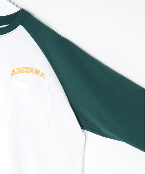 VENCEEXCHANGE(ヴァンスエクスチェンジ)の「ラグランポケットロンT(Tシャツ/カットソー・メンズ・ベージュ/グリーン/ブラック・M/L)」の16枚目の写真