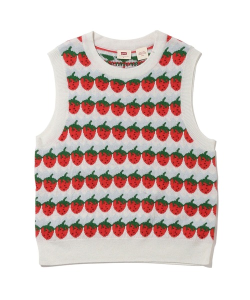 Levi's（リーバイス）の「ストロベリーニットベスト STRAWBERRIES（ベスト・レディース・マルチ・S/XS/M）」の8枚目の写真