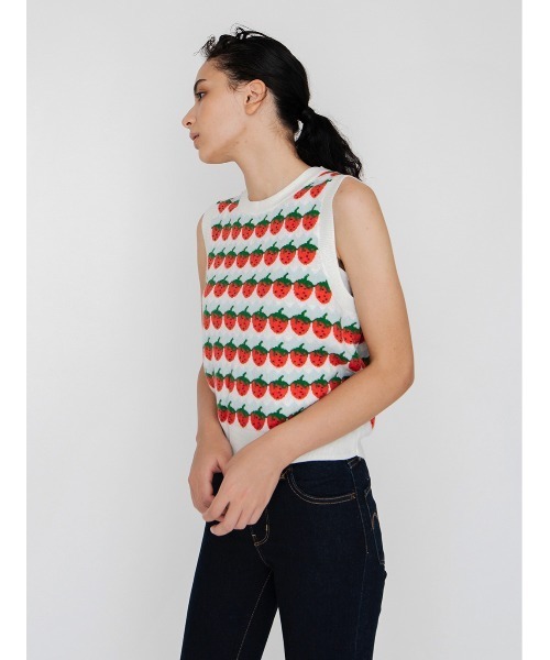 Levi's（リーバイス）の「ストロベリーニットベスト STRAWBERRIES（ベスト・レディース・マルチ・S/XS/M）」の14枚目の写真