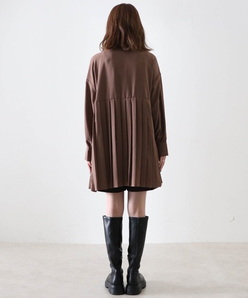 Cheek（チーク）の「プリーツ切替チュニック（チュニック・レディース・ブラック/アイボリー/モカ・MEDIUM）」の17枚目の写真