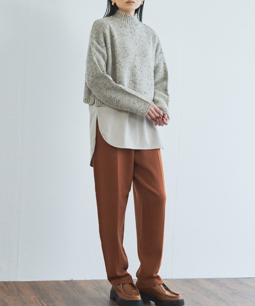 audrey and john wad（オードリーアンドジョンワッド）の「テーパードパンツ（その他パンツ・レディース・ブラウン/ブラック・マルチサイズ）」の4枚目の写真