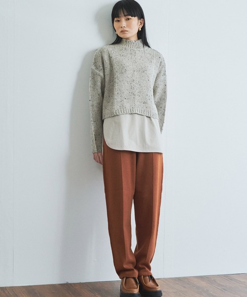 audrey and john wad（オードリーアンドジョンワッド）の「テーパードパンツ（その他パンツ・レディース・ブラウン/ブラック・マルチサイズ）」の3枚目の写真