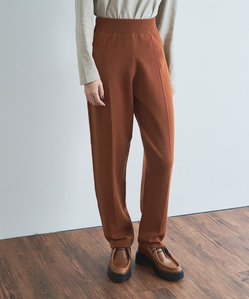 audrey and john wad（オードリーアンドジョンワッド）の「テーパードパンツ（その他パンツ・レディース・ブラウン/ブラック・マルチサイズ）」の9枚目の写真