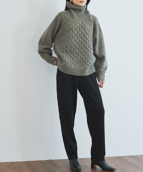 audrey and john wad（オードリーアンドジョンワッド）の「テーパードパンツ（その他パンツ・レディース・ブラウン/ブラック・マルチサイズ）」の16枚目の写真