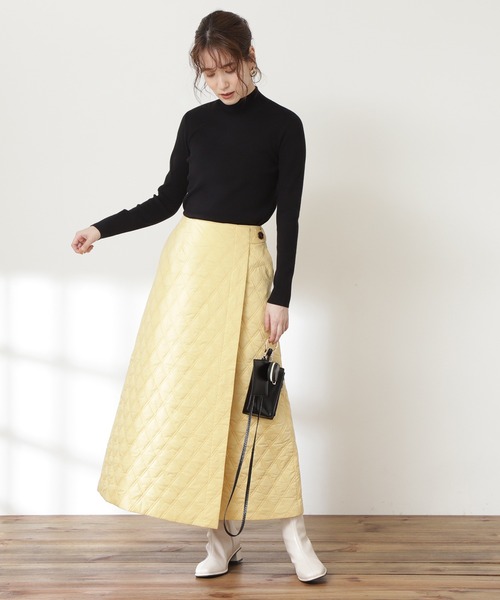 N.（N. Natural Beauty Basic）（エヌエヌナチュラルビューティーベーシック）の「◆総針ボトルネックニット（ニット/セーター・レディース・オフホワイト/ブラック/グリーン/パープル・MEDIUM）」の20枚目の写真