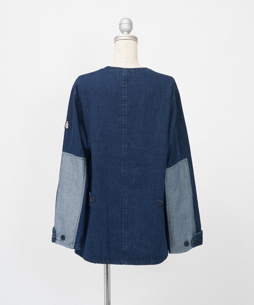 AS KNOW AS PINKY（アズノゥアズピンキー）の「４ポケット切替ミリタリージャケット（ミリタリージャケット・レディース・オフホワイト/カーキ/インディゴブルー/キャメル・FREE）」の8枚目の写真