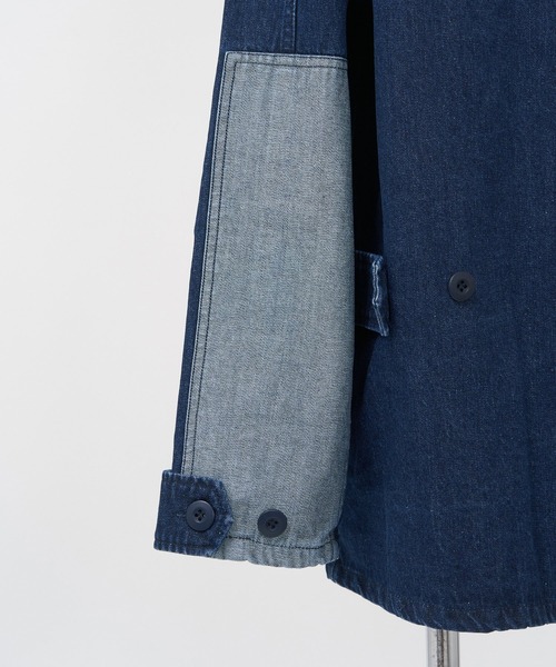 AS KNOW AS PINKY（アズノゥアズピンキー）の「４ポケット切替ミリタリージャケット（ミリタリージャケット・レディース・オフホワイト/カーキ/インディゴブルー/キャメル・FREE）」の6枚目の写真