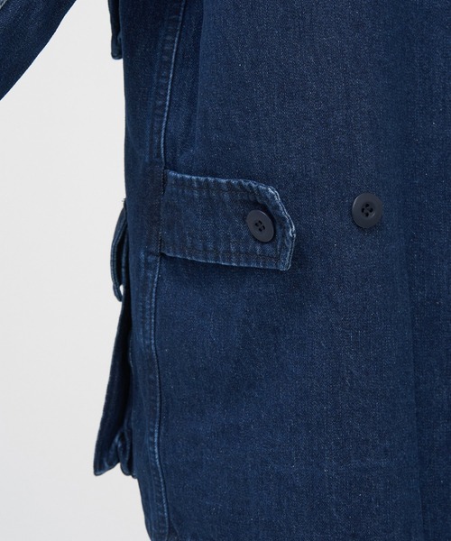 AS KNOW AS PINKY（アズノゥアズピンキー）の「４ポケット切替ミリタリージャケット（ミリタリージャケット・レディース・オフホワイト/カーキ/インディゴブルー/キャメル・FREE）」の14枚目の写真