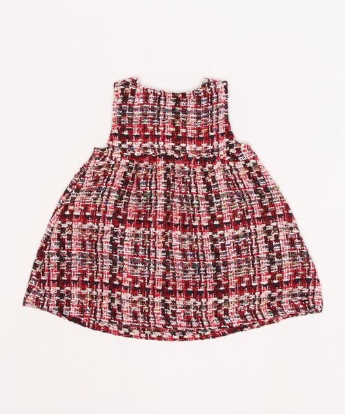 Love&Peace&Money（ラブアンドピースアンドマネー）の「チェックバルーンジャンパースカート（ジャンパースカート・キッズ・ネイビー/レッド・100cm/110cm/130cm/90cm/120cm/80ｃｍ）」の3枚目の写真