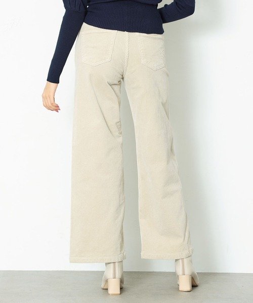 SOMETHING(サムシング)の「SOMETHING LISA ワイドパンツ【コーデュロイ】(その他パンツ・レディース・ブラック/ベージュ/パープル/チャコール・28/29/27/26)」の10枚目の写真