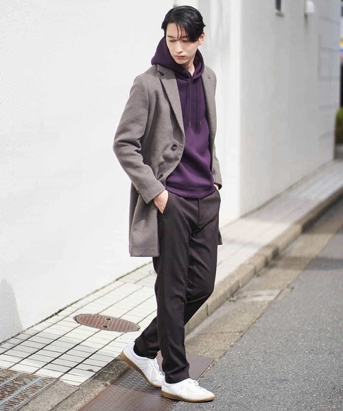 a.v.v（アーヴェヴェ）の「【オンオフ兼用】美脚ストレッチ裏起毛スマートスラックス[WEB限定サイズ]（スラックス・メンズ・ネイビー/ブラウン/チャコールグレー・44/46/50/52/48）」の8枚目の写真