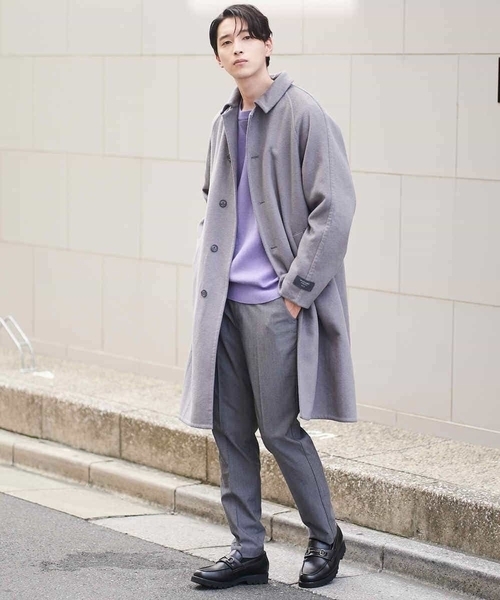 a.v.v（アーヴェヴェ）の「【オンオフ兼用】美脚ストレッチ裏起毛スマートスラックス[WEB限定サイズ]（スラックス・メンズ・ネイビー/ブラウン/チャコールグレー・44/46/50/52/48）」の10枚目の写真