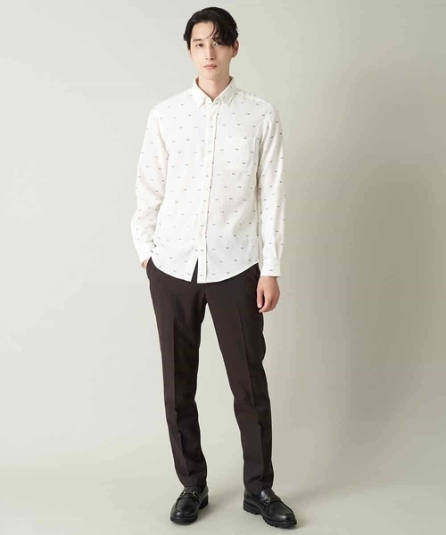 a.v.v（アーヴェヴェ）の「【オンオフ兼用】美脚ストレッチ裏起毛スマートスラックス[WEB限定サイズ]（スラックス・メンズ・ネイビー/ブラウン/チャコールグレー・44/46/50/52/48）」の14枚目の写真