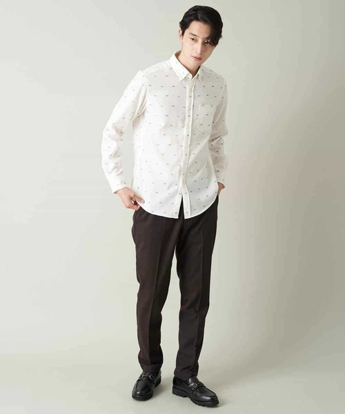 a.v.v（アーヴェヴェ）の「【オンオフ兼用】美脚ストレッチ裏起毛スマートスラックス[WEB限定サイズ]（スラックス・メンズ・ネイビー/ブラウン/チャコールグレー・44/46/50/52/48）」の15枚目の写真