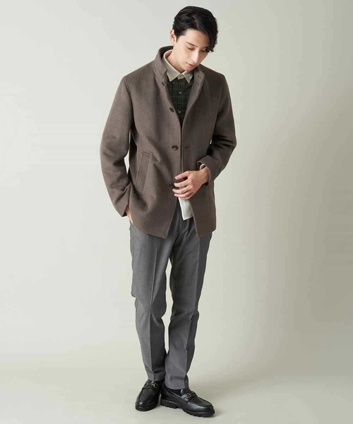 a.v.v（アーヴェヴェ）の「【オンオフ兼用】美脚ストレッチ裏起毛スマートスラックス[WEB限定サイズ]（スラックス・メンズ・ネイビー/ブラウン/チャコールグレー・44/46/50/52/48）」の19枚目の写真