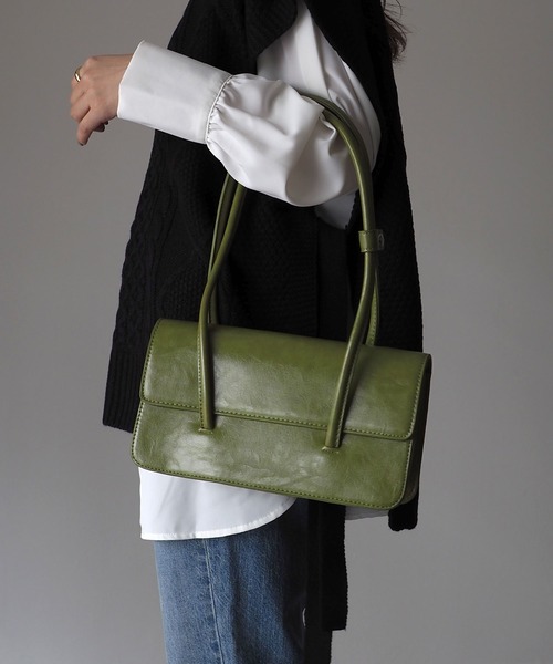 Riberry（リベリー）の「ロングスクエアショルダーバッグ（ハンドバッグ・レディース・ホワイト/ブラック/ブルー/グリーン・FREE）」の13枚目の写真