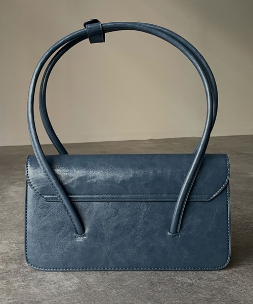 Riberry（リベリー）の「ロングスクエアショルダーバッグ（ハンドバッグ・レディース・ホワイト/ブラック/ブルー/グリーン・FREE）」の5枚目の写真