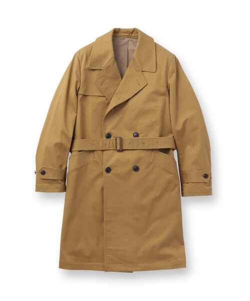 40ｃｔ＆525（フォーティーカラッツアンドゴーニーゴ）の「スウェードチノストレッチ トレンチコート（トレンチコート・メンズ・ブラック/キャメル・03/02）」の3枚目の写真