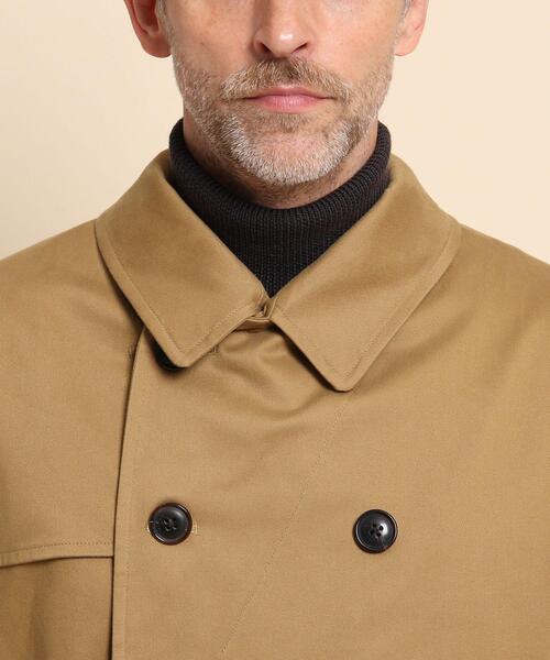 40ｃｔ＆525（フォーティーカラッツアンドゴーニーゴ）の「スウェードチノストレッチ トレンチコート（トレンチコート・メンズ・ブラック/キャメル・03/02）」の5枚目の写真