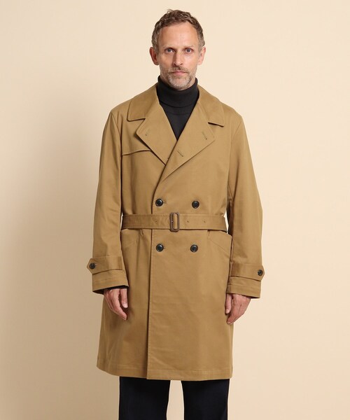 40ｃｔ＆525（フォーティーカラッツアンドゴーニーゴ）の「スウェードチノストレッチ トレンチコート（トレンチコート・メンズ・ブラック/キャメル・03/02）」の9枚目の写真