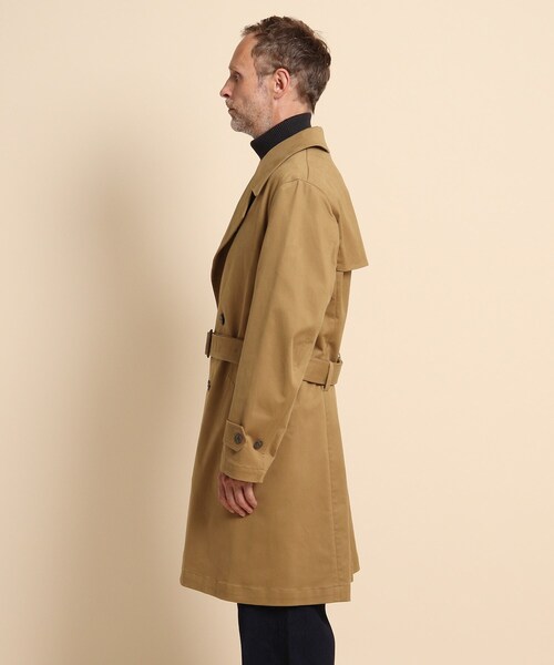 40ｃｔ＆525（フォーティーカラッツアンドゴーニーゴ）の「スウェードチノストレッチ トレンチコート（トレンチコート・メンズ・ブラック/キャメル・03/02）」の10枚目の写真