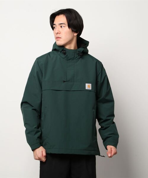 Carhartt WIP(カーハートダブリューアイピー)の「NIMBUS PULLOVER(ナイロンジャケット・メンズ・ダークグレー/ブラック/グリーン・LARGE/MEDIUM/X-LARGE/SMALL)」の3枚目の写真