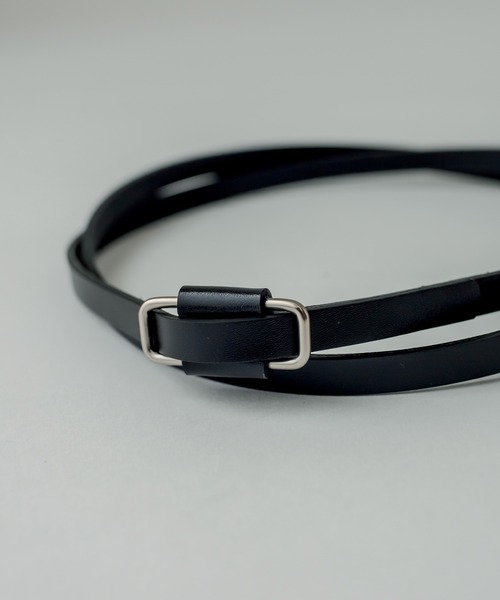 mystic（ミスティック）の「細ベルト（ベルト・レディース・ブラック/アイボリー・ONE SIZE）」の2枚目の写真