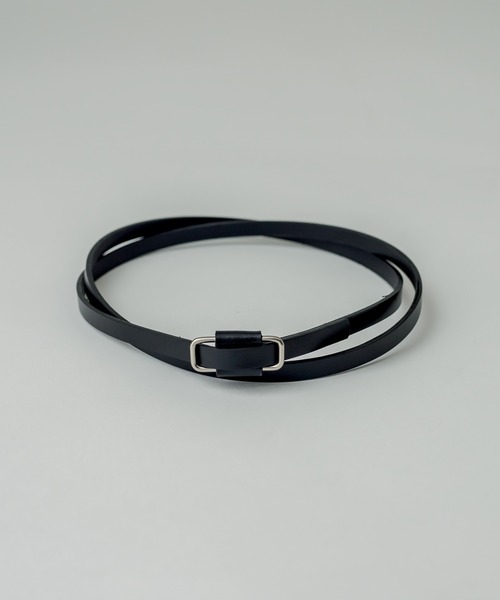 mystic（ミスティック）の「細ベルト（ベルト・レディース・ブラック/アイボリー・ONE SIZE）」の3枚目の写真