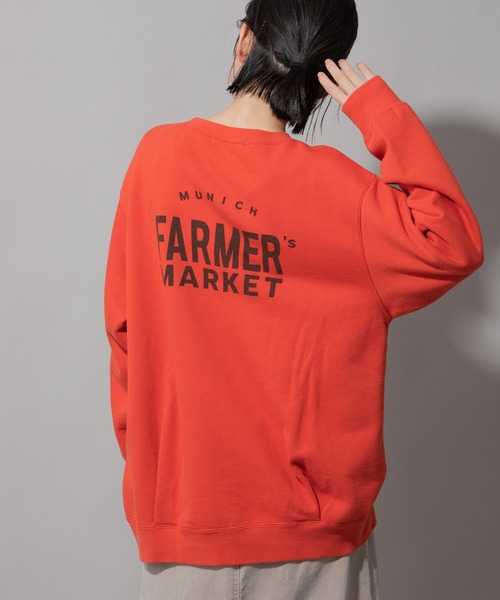 Munich（ミューニック）の「フレンチテリーバックプリントスウェット（スウェット・レディース・レッド/ライトグリーン/アイボリー・FREE）」の3枚目の写真